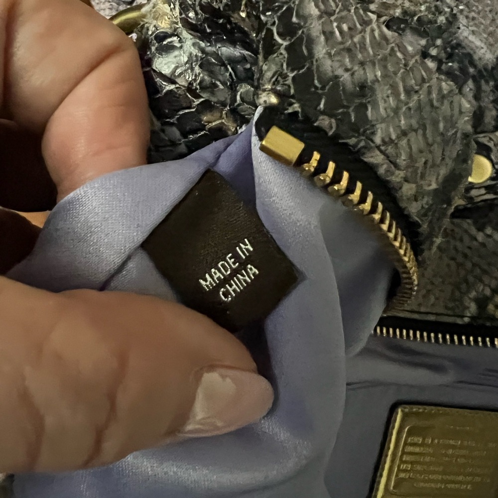 Coach Poppy Python Embossed Leather Bag - Picture 13 of 16